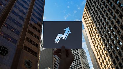 background with an arrow in the middle